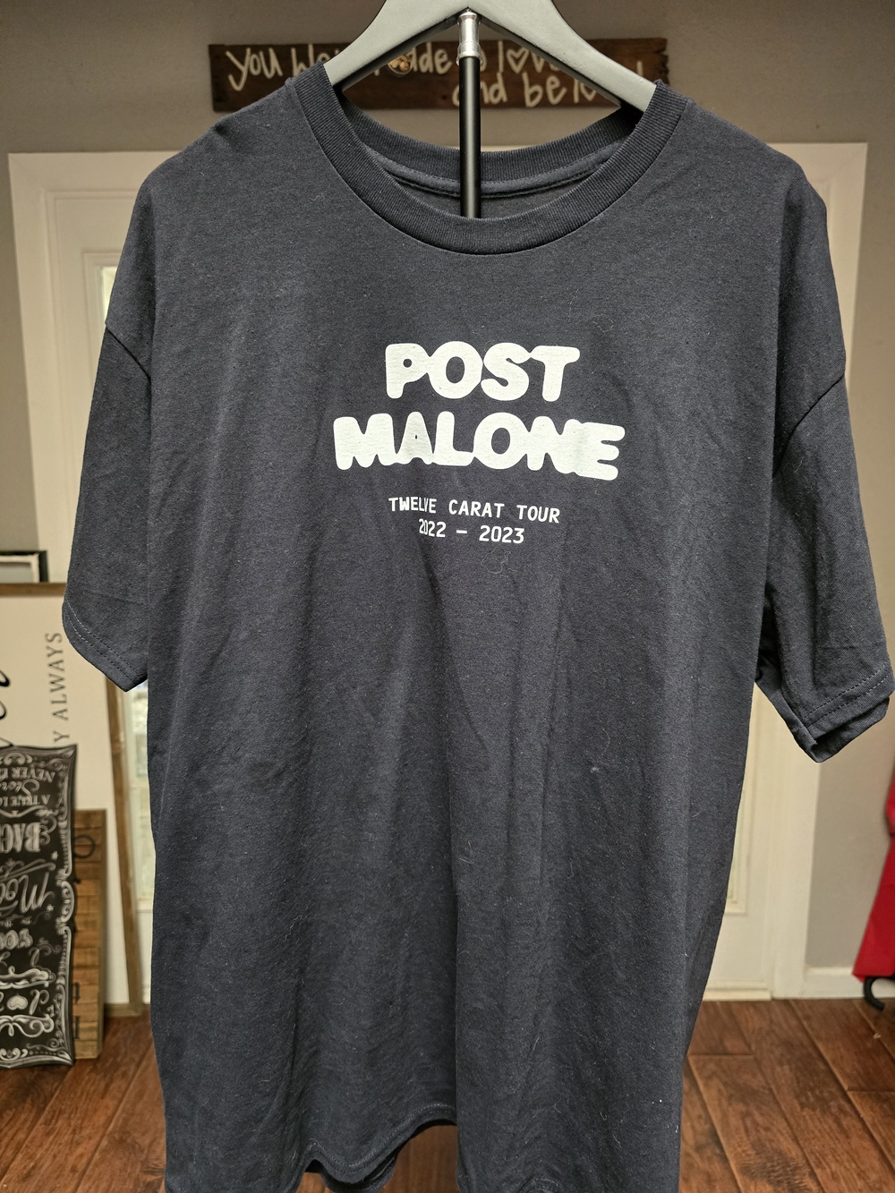 Post Malone Twelve Carat Tour 2022-2023 Graphic Tee - Black